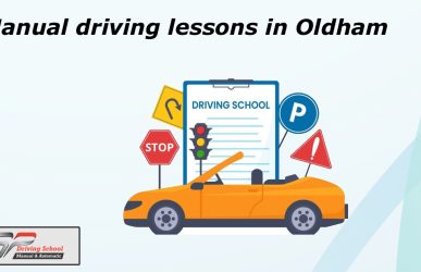 Manual driving lessons in Oldham