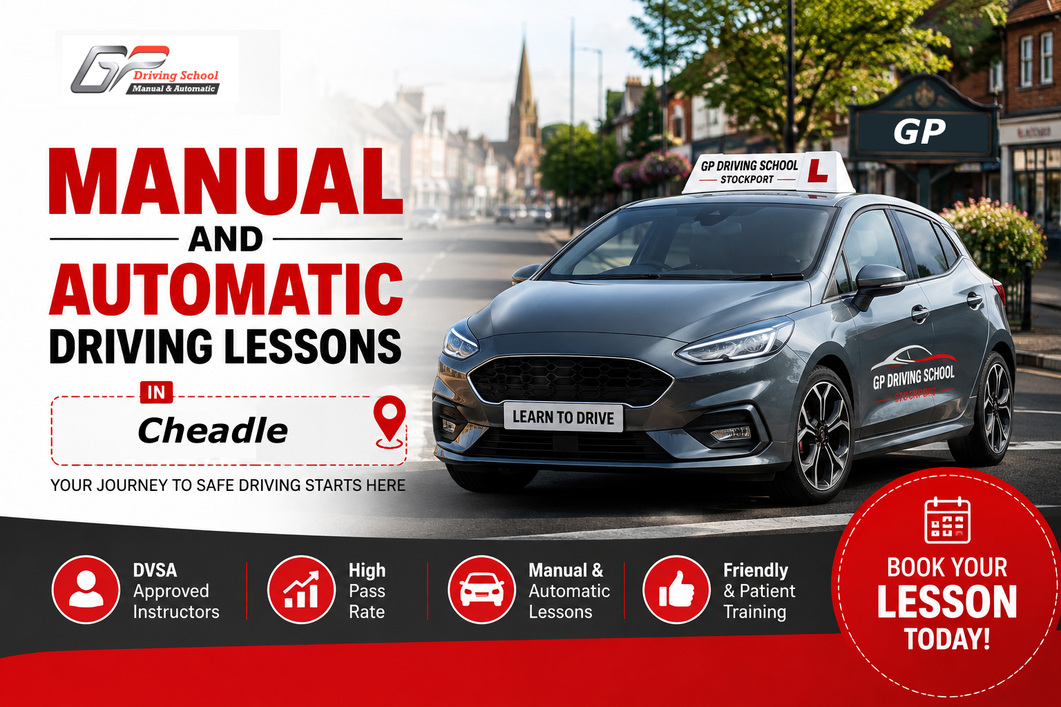 Manual and Automatic Driving Lessons in Cheadle