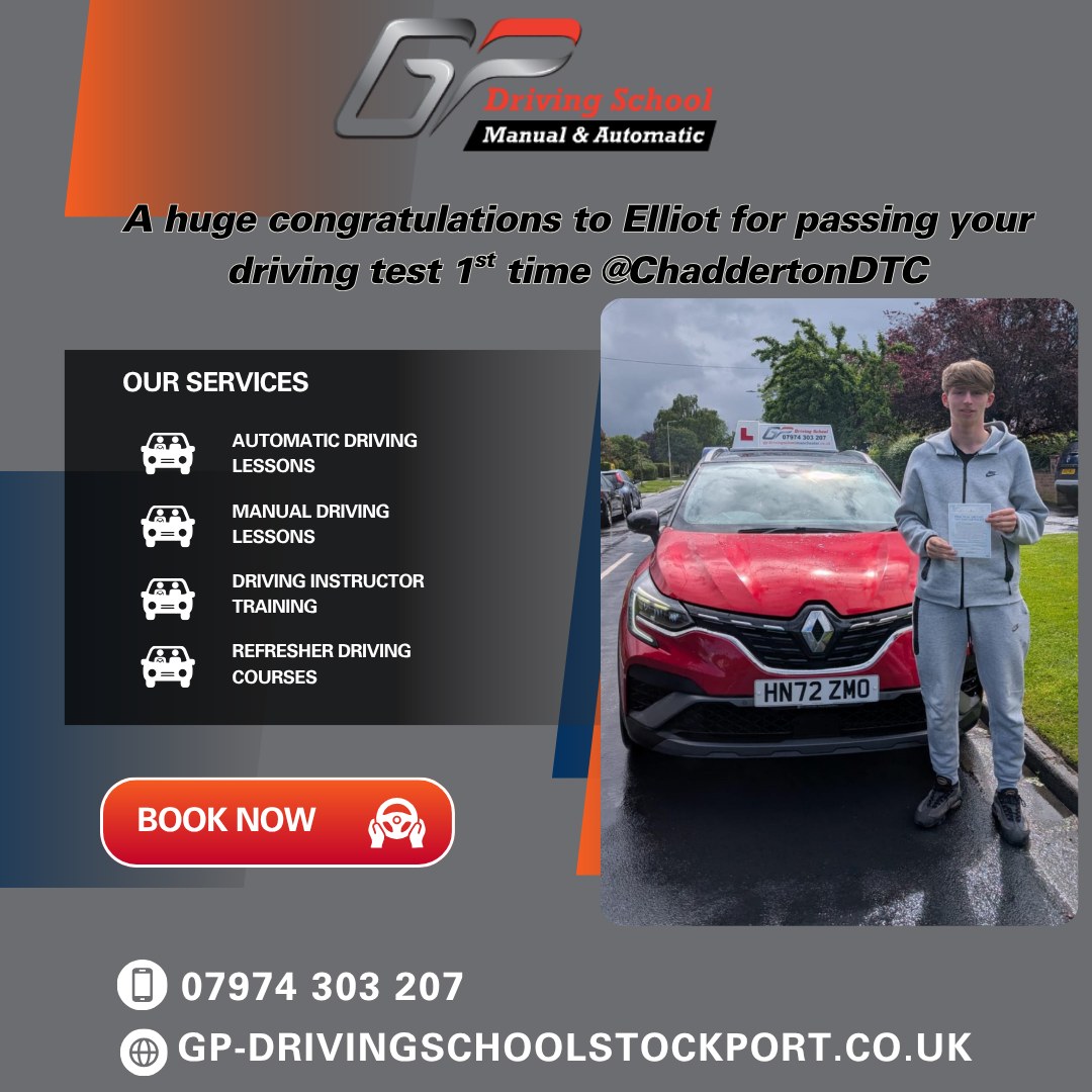 Driving lessons Middleton with GP Driving School